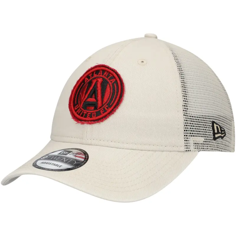 men8217s atlanta united fc new era tan game day 9twenty adjustable trucker hat