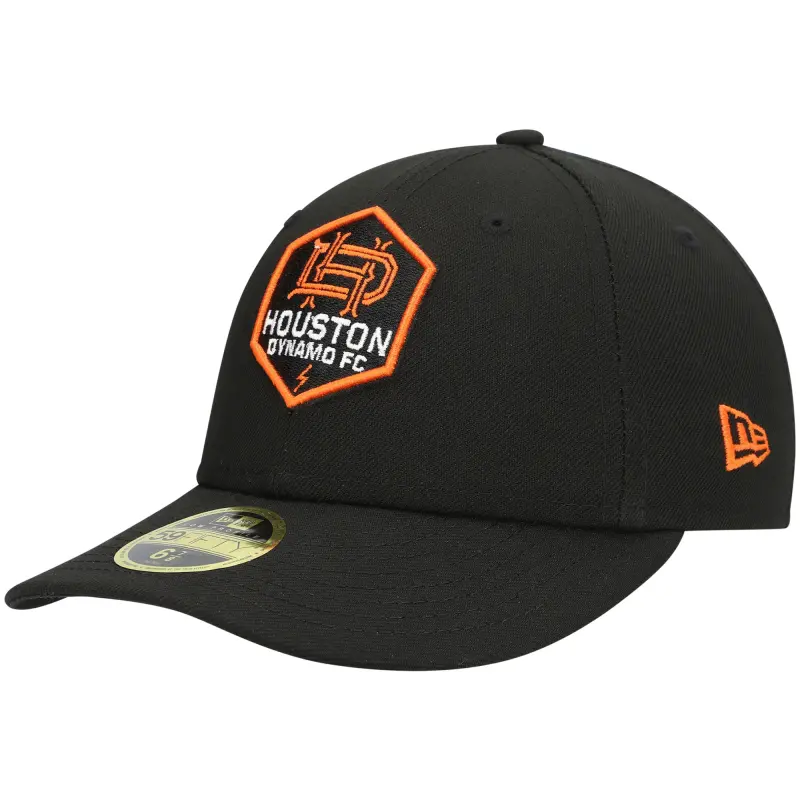 men8217s houston dynamo fc new era black primary logo low profile 59fifty fitted hat
