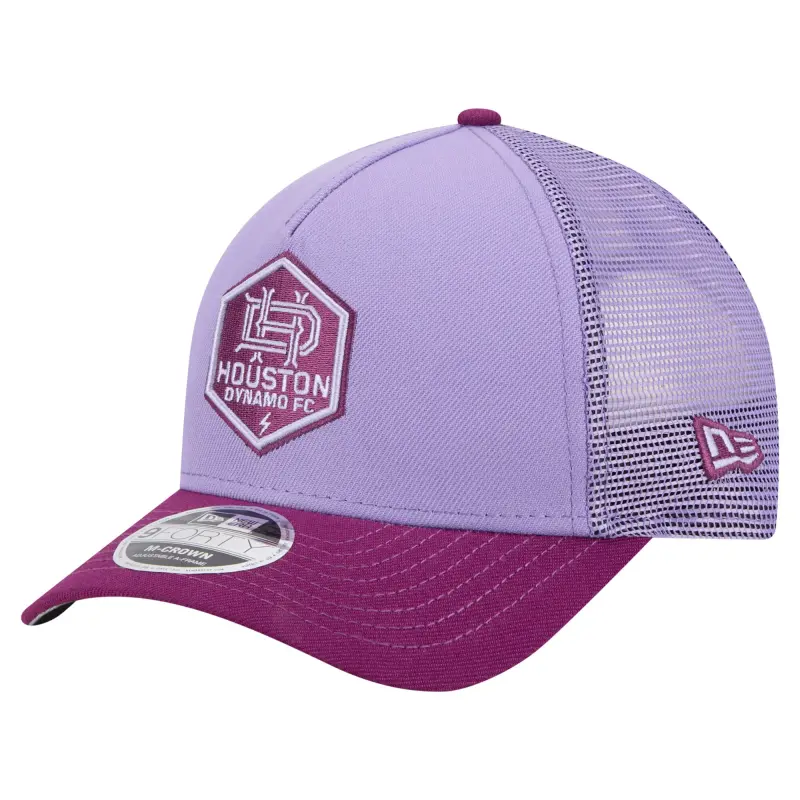 men8217s houston dynamo fc new era purple color pack 9forty a-frame adjustable trucker hat