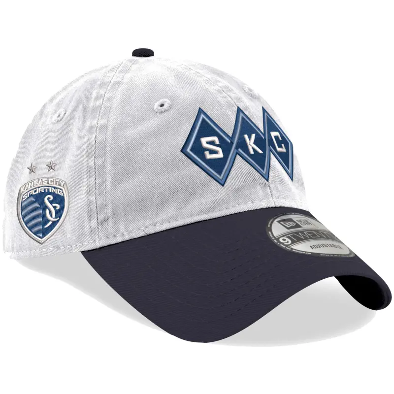 men8217s sporting kansas city new era white jersey hook 9twenty adjustable hat