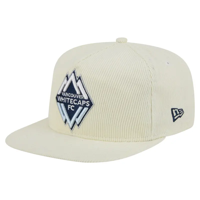men8217s vancouver whitecaps fc new era cream 2025 kickoff snapback golfer hat