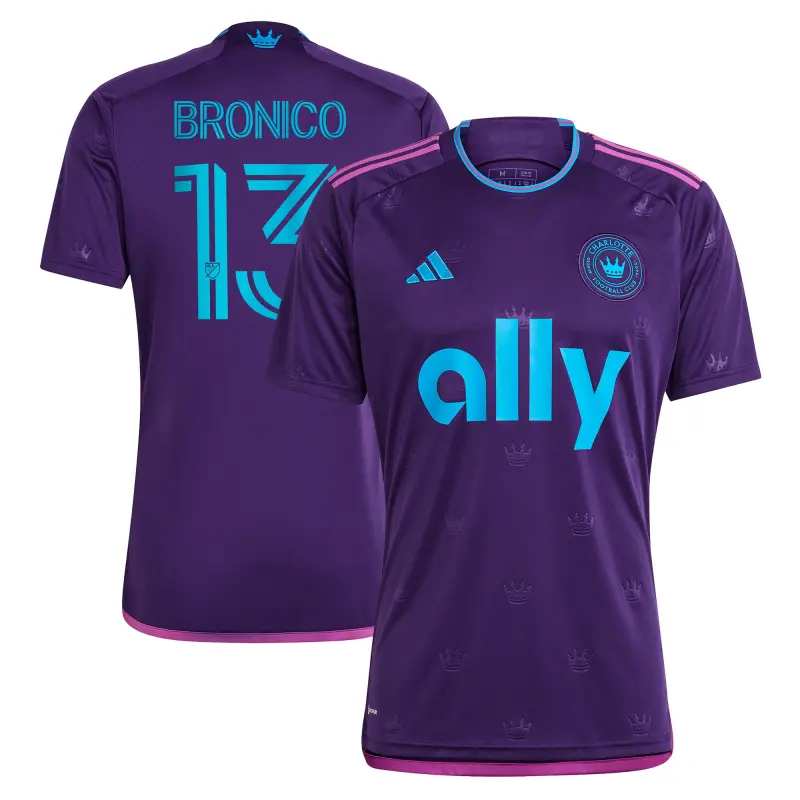 men8217s charlotte fc brandt bronico adidas purple 2023 crown jewel kit replica jersey