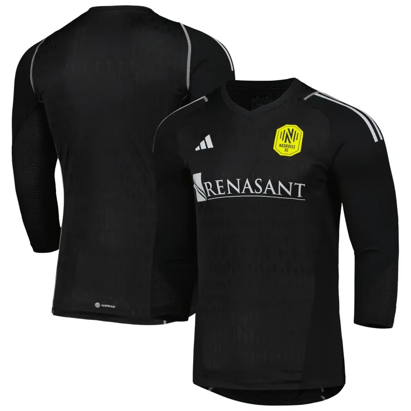 men8217s nashville sc adidas black 2023 goalkeeper long sleeve replica jersey