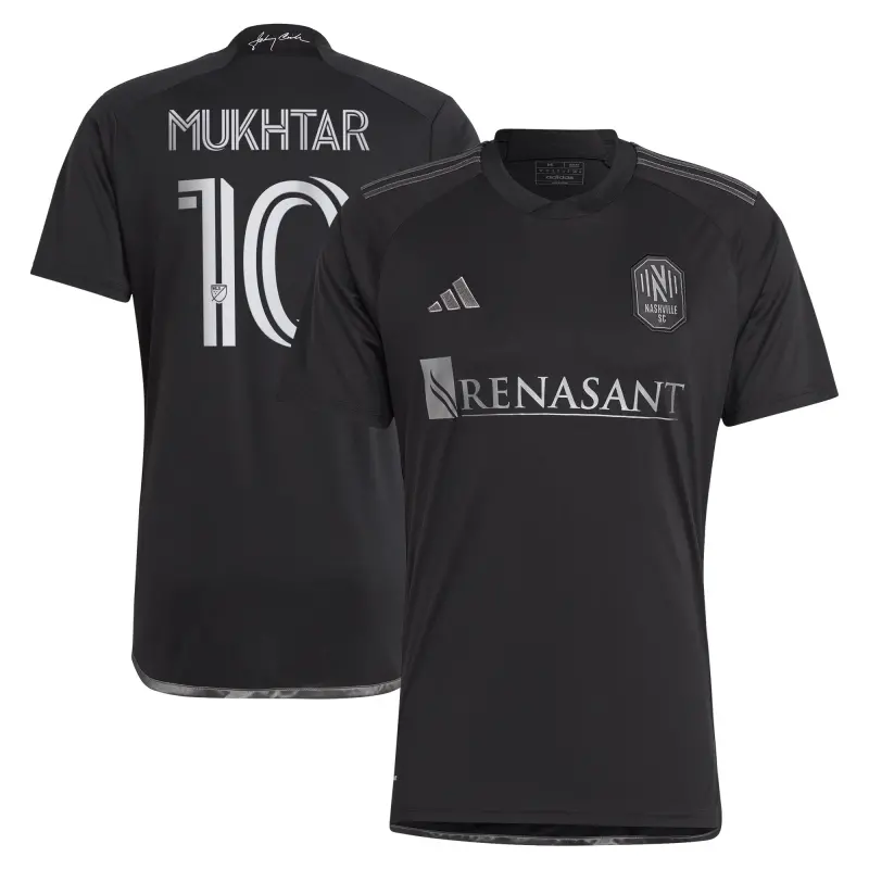 men8217s nashville sc hany mukhtar adidas black 2023 man in black kit replica player jersey