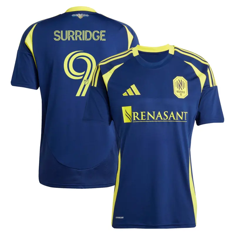 men8217s nashville sc sam surridge adidas navy 2025 the heart of nashville kit replica player jersey