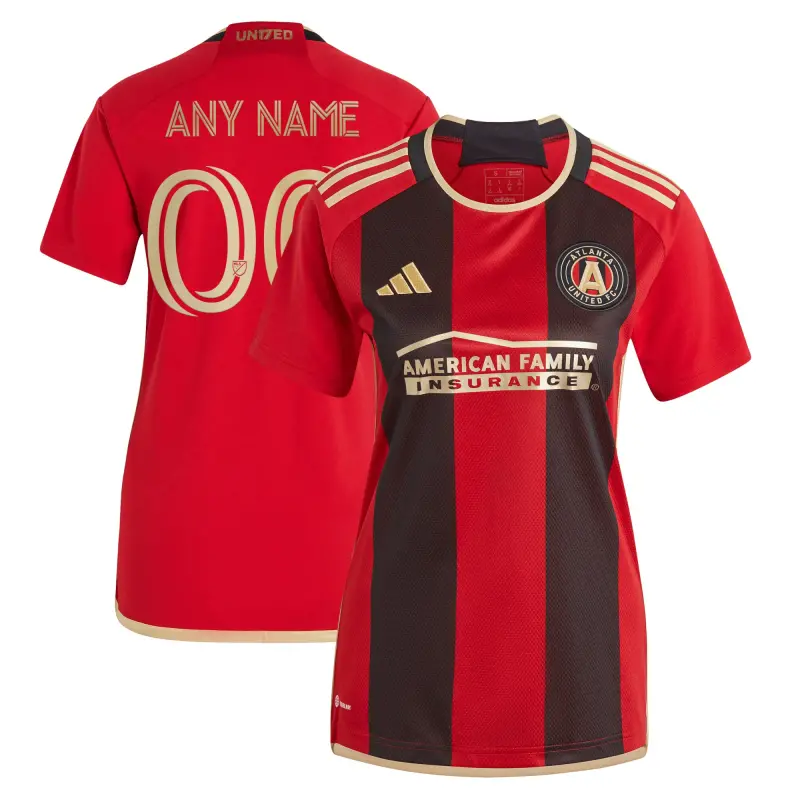 women8217s atlanta united fc adidas black 2023 the 17s8217 kit replica custom jersey