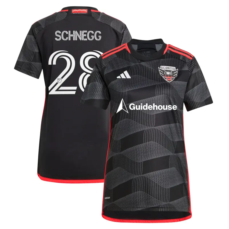 women8217s d.c. united david schnegg adidas black 2024 the icon kit replica player jersey