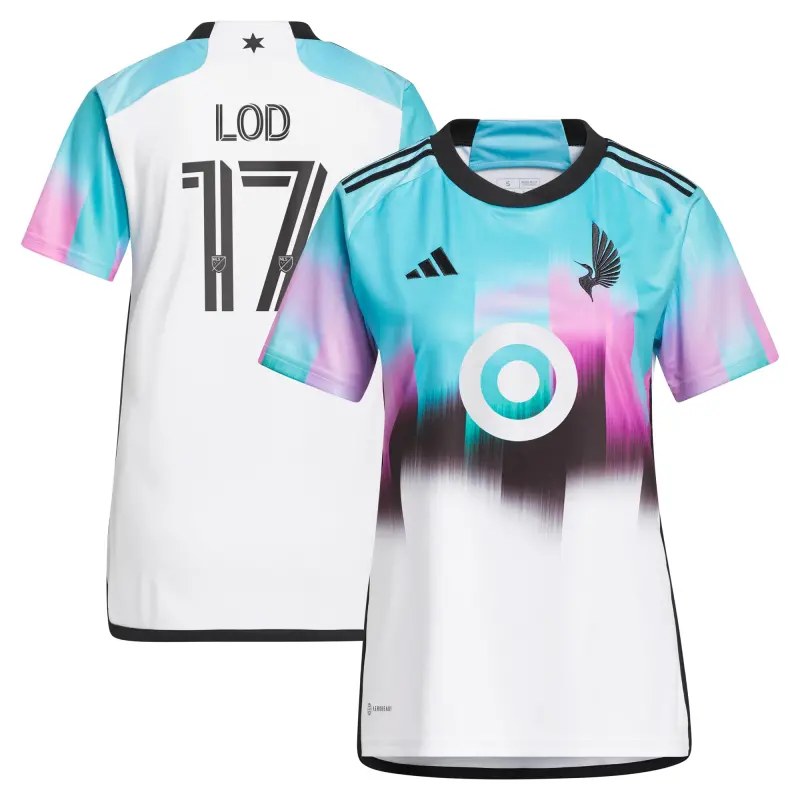 women8217s minnesota united fc robin lod adidas white 2023 the northern lights kit replica jersey