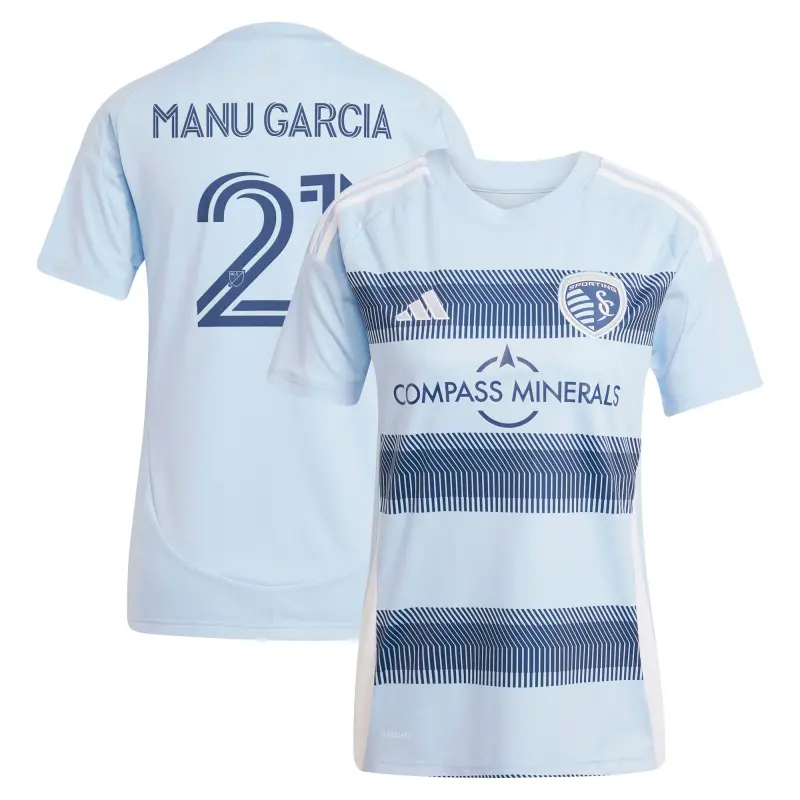 women8217s sporting kansas city manu garcia adidas light blue 2025 one kc replica player jersey