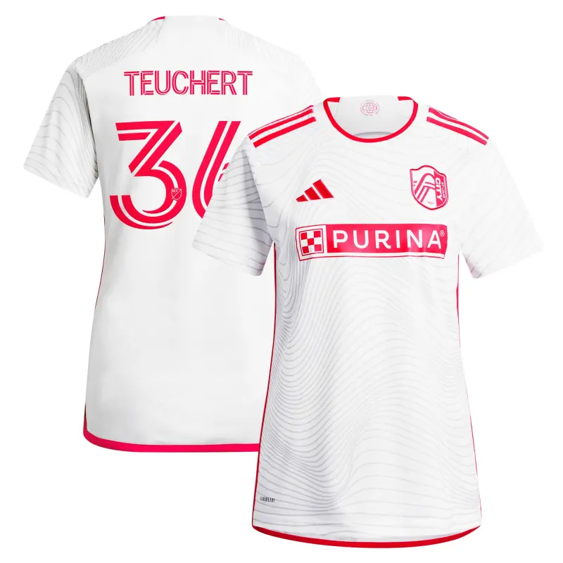 women8217s st. louis city sc cedric teuchert adidas white 2024 the confluence kit replica player jersey