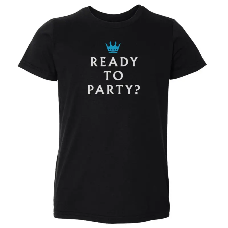 charlotte fc ready to party text wht - kids toddler t-shirt